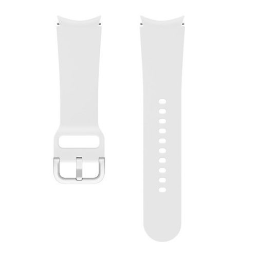 Samsung Galaxy Watch 4 (40 mm) / Watch 4 Classic (42 mm) SM-R860 / R880, silikónový remienok, veľkosť S / M, nastaviteľný, antiperspirant, športový, biely, továrenský