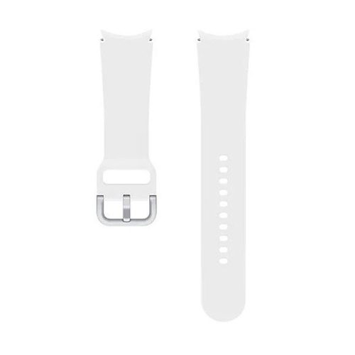 Samsung Galaxy Watch 4 (44 mm) / Watch 4 Classic (46 mm) SM-R870 / R890, silikónový remienok, veľkosť M/L, nastaviteľný, antiperspirant, športový, biely, továrenský