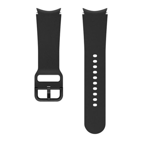 Samsung Galaxy Watch 4 (44 mm) / Watch 4 Classic (46 mm) SM-R870 / R890, silikónový zadný remienok, veľkosť M/L, nastaviteľný, antiperspirant, športový, čierny, továrenské