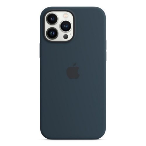 Apple iPhone 13 Pro Max, silikónové puzdro, kompatibilné s Magsafe, námornícka modrá, továrenské