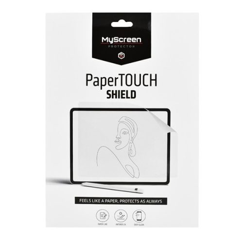 Apple iPad Mini (2021) (8.3), ochrana obrazovky (vrátane zakrivenej časti!), vhodná do puzdra, Myscreen PaperTouch Shield, Clear Premium