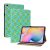 Samsung Galaxy Tab S6 Lite 10.4 / Tab S6 Lite 10.4 (2022) SM-P610 / P615 / P613 / P619, puzdro s priečinkom, stojan, pletený vzor, vzorovaná/svetlozelená