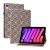 Apple iPad Mini (2021) (8,3), puzdro s priečinkom, stojan, pletený vzor, vzorované/hnedé