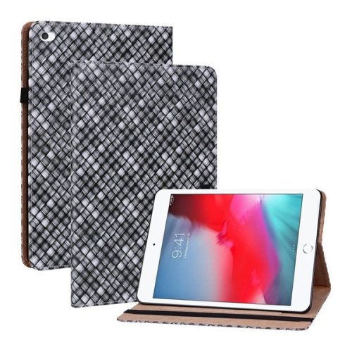 Apple iPad Mini 4 / iPad Mini (2019), puzdro s priečinkom, stojan, pletený vzor, vzorované/čierne