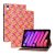 Apple iPad Mini (2021) (8,3), puzdro s priečinkom, stojan, pletený vzor, vzorovaný/ružový