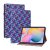 Samsung Galaxy Tab S6 Lite 10.4 / Tab S6 Lite 10.4 (2022) SM-P610 / P615 / P613 / P619, puzdro s priečinkom, stojan, pletený vzor, vzorované/tmavomodré