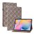 Samsung Galaxy Tab S6 Lite 10.4 / Tab S6 Lite 10.4 (2022) SM-P610 / P615 / P613 / P619, puzdro s priečinkom, stojan, pletený vzor, vzorovaný/hnedý