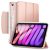 Apple iPad Mini (2021) (8.3), Puzdro s priehradkou, Inteligentné puzdro s držiakom Apple Pencil a magnetickou sponou, ESR Ascend, ružovo zlatá