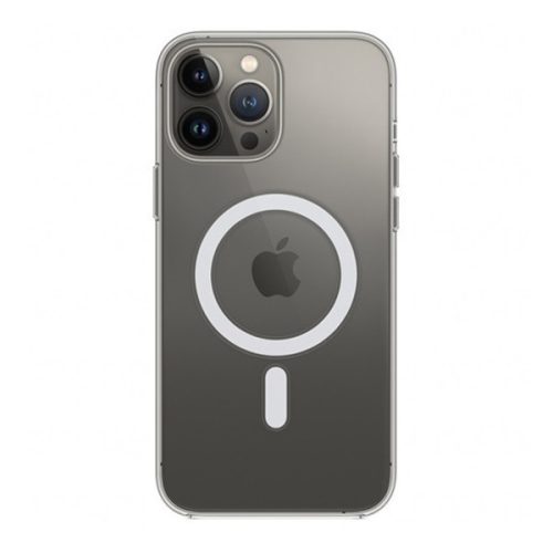 Apple iPhone 13 Pro Max, Silikónové puzdro, kompatibilné s Magsafe, priehľadné, továrenské