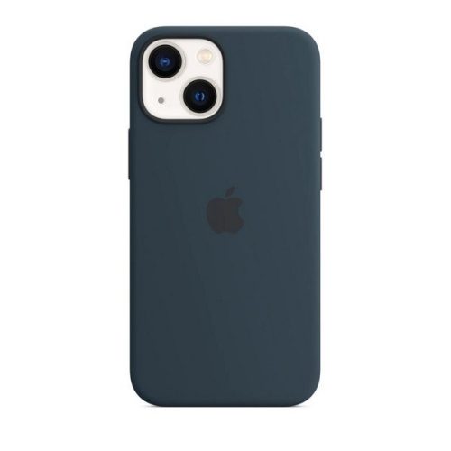Apple iPhone 13 Mini, silikónové puzdro, kompatibilné s Magsafe, námornícka modrá, továreň