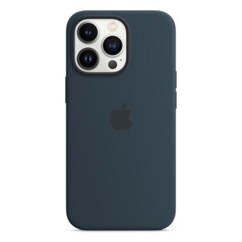 Apple iPhone 13 Pro, silikónové puzdro, kompatibilné s Magsafe, námornícka modrá, továrenské