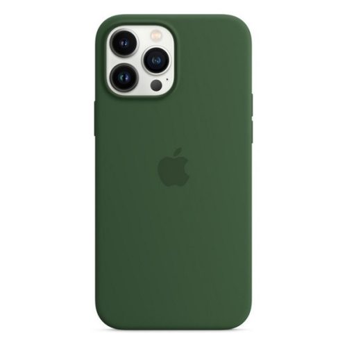 Apple iPhone 13 Pro Max, silikónové puzdro, kompatibilné s Magsafe, tmavozelené, továrenské
