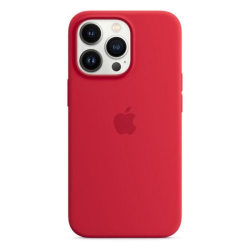 Apple iPhone 13 Pro, silikónové puzdro, kompatibilné s Magsafe, červené, výrobné