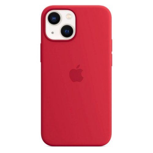 Apple iPhone 13 Mini, silikónové puzdro, kompatibilné s Magsafe, červené, továrenské