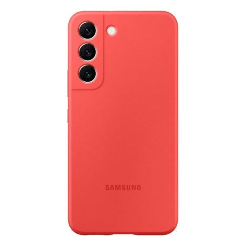 Samsung Galaxy S22 5G SM-S901, silikónové puzdro, červené, továrenské