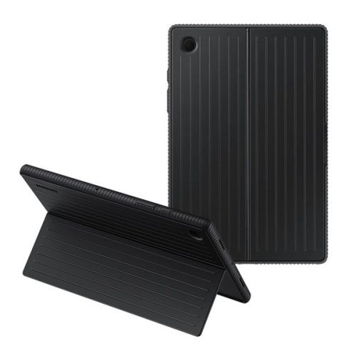 Samsung Galaxy Tab A8 10,5 (2021) SM-X200 / X205, Plastový zadný kryt s dvojitou vrstvou, pogumovaný, stojan, čierny, z výroby
