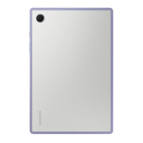 Samsung Galaxy Tab A8 10,5 (2021) SM-X200 / X205, silikónové puzdro, priehľadná zadná strana, nárazuvzdorný rám, fialová farba, z výroby