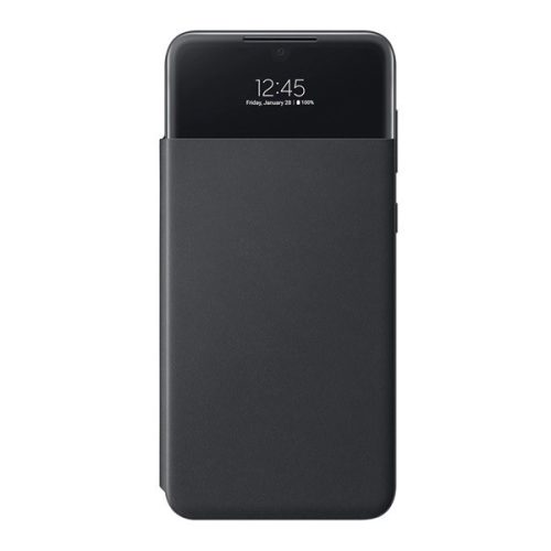 Samsung Galaxy A33 5G SM-A336B, Bočné otváracie puzdro s indikátorom hovoru, Smart View Cover, čierne, z výroby
