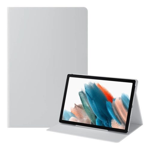 Samsung Galaxy Tab A8 10,5 (2021) SM-X200 / X205, puzdro s priečinkom, stojan, strieborná farba, z výroby