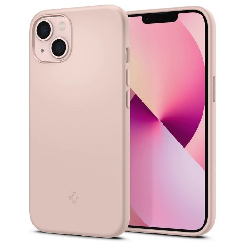 Apple iPhone 13, silikónové puzdro, stredný náraz, Spigen Silicone Fit, ružové