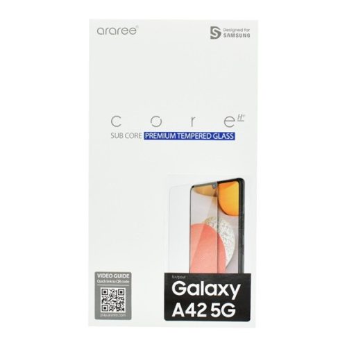 Samsung Galaxy A42 5G / M42 5G SM-A426B / M426B, ochranná fólia displeja, nárazuvzdorná fólia (NEZAKRYJE zahnutú časť!), tvrdené sklo, číra, továrenská výroba