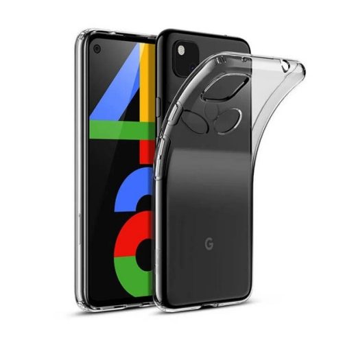 Google Pixel 4a, silikónové puzdro, ultratenké, priehľadné