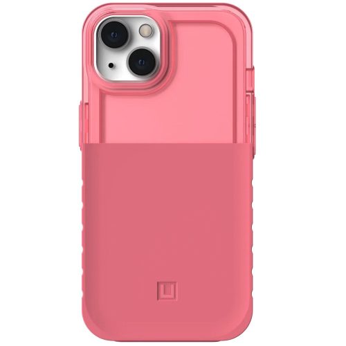 Apple iPhone 13, plastový zadný kryt, silikónový interiér, stredne odolný proti nárazom, antibakteriálna ochrana, UAG Dip "U", ružový