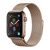 Apple Watch 1-6, SE (42/44 mm), kovový zadný remienok, milánsky štýl, s magnetickým zapínaním, Devia Elegant, zlatá