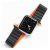 Apple Watch 1-6, SE (38 / 40 mm) / Watch 7 (41 mm), silikónový zadný remienok, magnetické zapínanie, reťaz Dux Ducis, čierna/oranžová