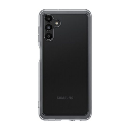 Samsung Galaxy A13 5G SM-A136U, silikónové puzdro, priehľadné/čierne, továrenské