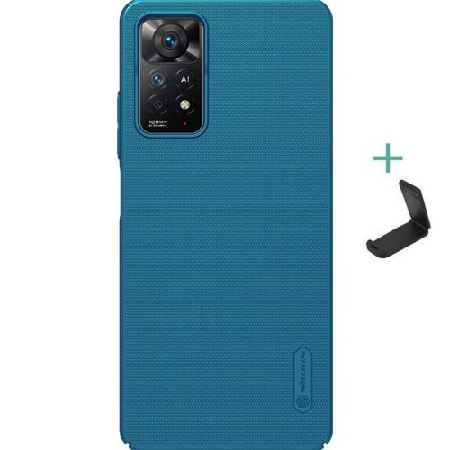 Xiaomi Redmi Note 11 Pro / Note 11 Pro 5G / Note 11E Pro / Note 12 Pro 4G, Plastový zadný kryt, stojan, Nillkin Super Frosted, zelenomodrý