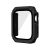 Apple Watch 1-3 (42 mm), Plastové ochranné puzdro s ochranným sklom na displej, stredne odolné proti nárazu, bez remienka, čierne