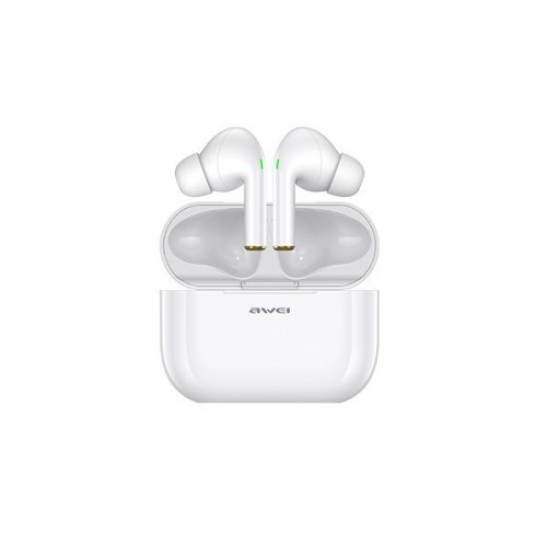 Bluetooth Stereo Headset, v5.0, TWS, nabíjací dok, vodotesný, dotykové ovládanie, Awei T29, biely