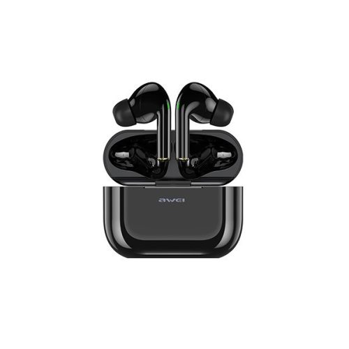 Bluetooth Stereo Headset, v5.0, TWS, nabíjací dok, vodotesný, dotykové ovládanie, Awei T29, čierna