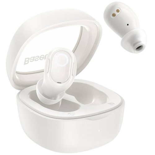 Stereo slúchadlá Bluetooth, v5.3, TWS, nabíjací dok, Baseus Encok WM02, biele