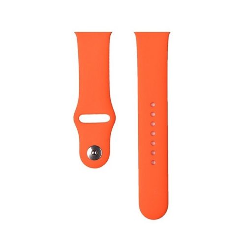 Apple Watch 1-6, SE (38 / 40 mm) / Watch 7-8 (41 mm), silikónový remienok, nastaviteľný, Devia Delux Sport, oranžová