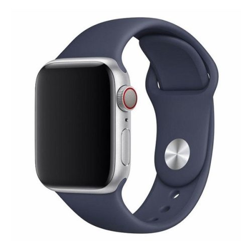 Apple Watch 1-6, SE (38/40 mm) / Watch 7-8 (41 mm), silikónový remienok, nastaviteľný, Devia Delux Sport, tmavomodrá