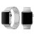 Apple Watch 1-6, SE (38/40 mm), Nastaviteľný kovový remienok, Devia Elegant Link, strieborná