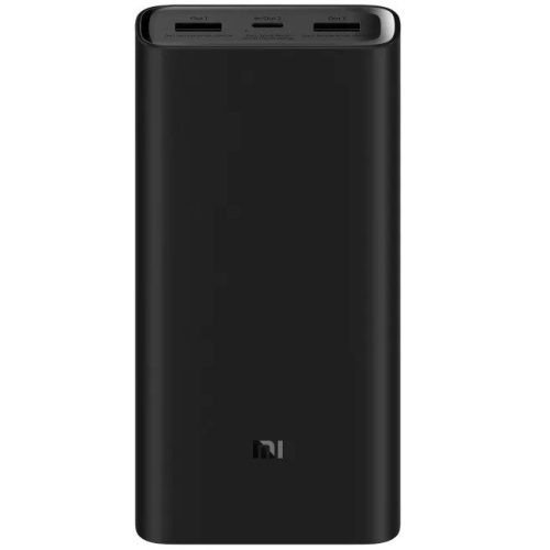 Externá batéria, 20000 mAh, 50W, pre Smartphone a TabletPC, 2 x USB zásuvky, USB Type-C zásuvka, LED dióda, rýchle nabíjanie, Xiaomi Mi 50W Power Bank, čierna, z výroby
