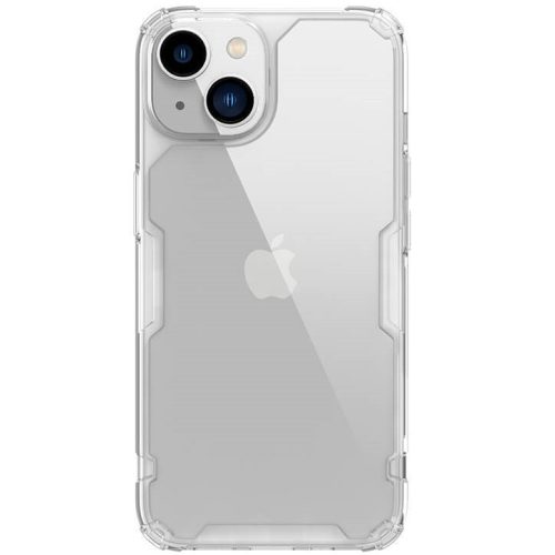 Apple iPhone 14, silikónové puzdro, plastový chrbát, ultratenké, Nillkin Nature Pro, priehľadné