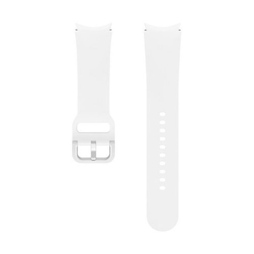 Samsung Galaxy Watch 5 (40 / 44 mm) / Watch 5 Pro, silikónový remienok, veľkosť M / L, nastaviteľný, antiperspirant, športový, biely, z výroby