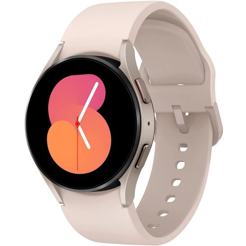 Inteligentné hodinky Bluetooth, silikónový remienok, hliníkový rám, verzia 5.2, sledovanie aktivity a zdravotného stavu, vodotesné, reproduktor, Samsung Galaxy Watch 5 (40 mm) SM-R900, červené zlato, z výroby