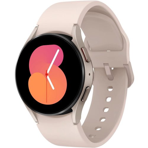 Inteligentné hodinky Bluetooth, silikónový remienok, hliníkový rám, v5.2, eSim, sledovanie aktivity a zdravotného stavu, odolné voči vode, reproduktor, Samsung Galaxy Watch 5 (40 mm) SM-R905 (LTE), červené zlato, z výroby