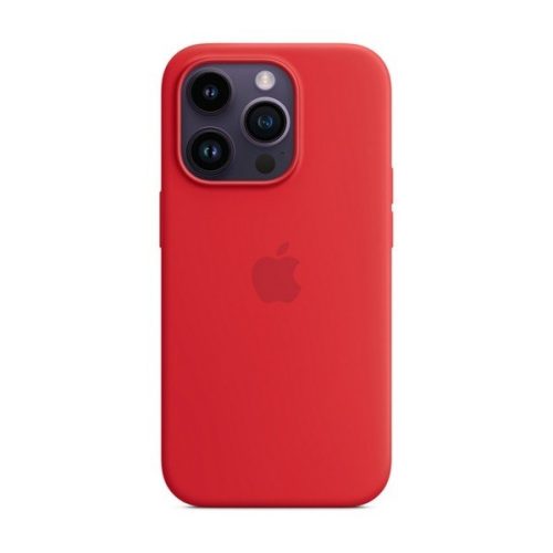 Apple iPhone 14 Pro, silikónové puzdro, kompatibilné s Magsafe, červené, továrenské