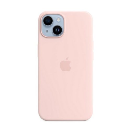 Apple iPhone 14, silikónové puzdro, kompatibilné s Magsafe, ružové, výrobné