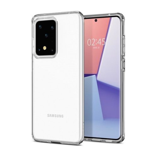 Samsung Galaxy S20 Ultra 5G SM-G988, silikónové puzdro, Spigen Crystal Flex, priehľadné