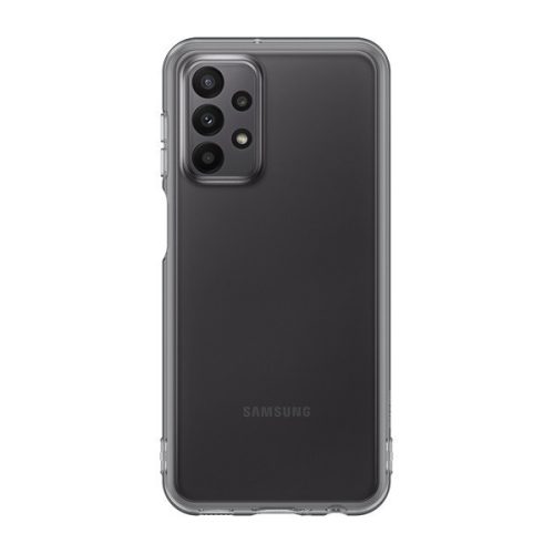 Samsung Galaxy A23 5G SM-A236U, silikónové puzdro, priehľadné/čierne, továrenské
