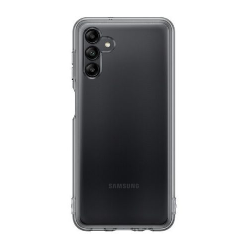 Samsung Galaxy A04s SM-A047F, silikónové puzdro, priehľadné/čierne, továrenské
