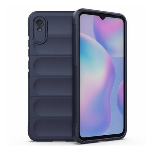 Xiaomi Redmi 9A / 9AT / 9i, Silikónové puzdro, stredne odolné voči nárazom, 3D vzor, tmavomodré