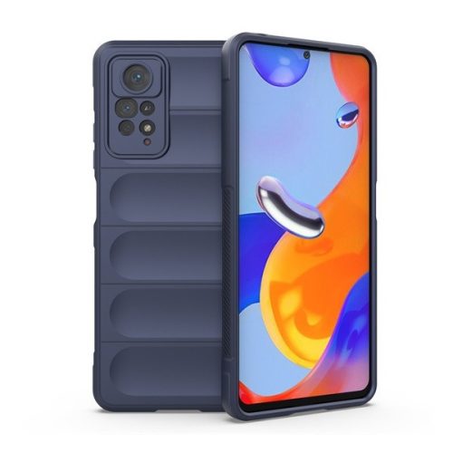 Xiaomi Redmi Note 11 Pro / Note 11 Pro 5G / Note 11E Pro / Note 12 Pro 4G, Silikónové puzdro, stredne odolné proti nárazu, 3D vzor, tmavomodré